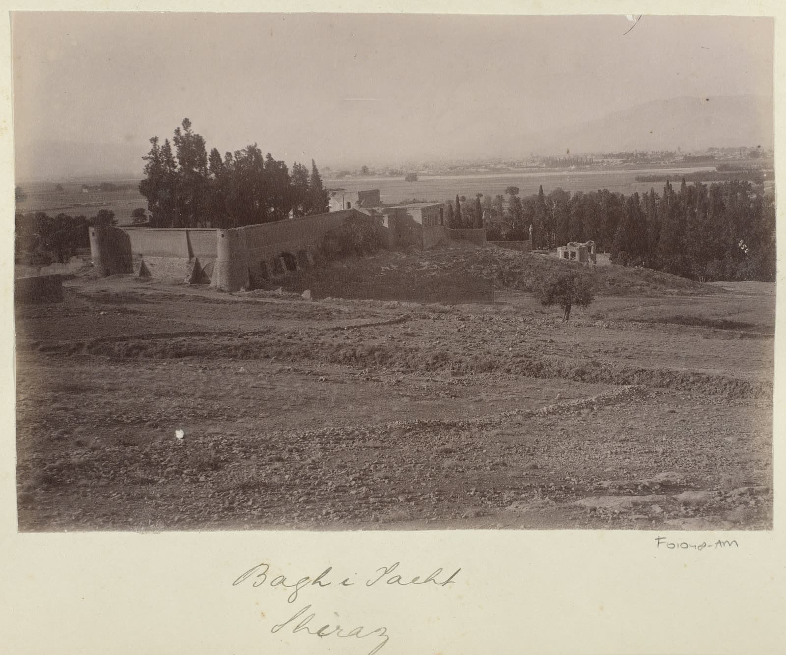 The walled garden of Bagh-e Takht at Shiraz, with the city beyond