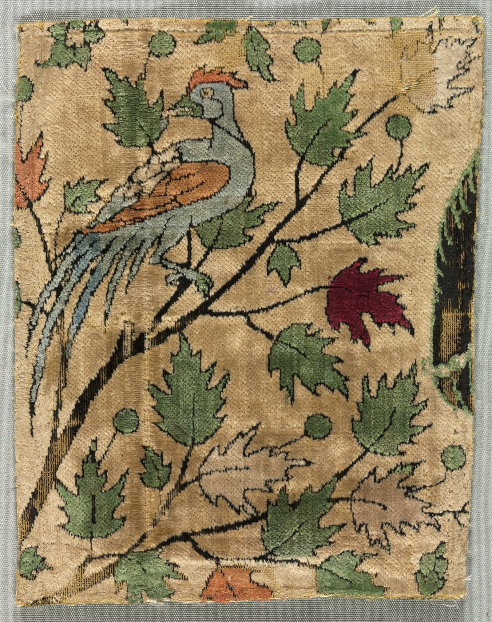 Velvet Fragment, Khusrau Sees Shirin Bathing