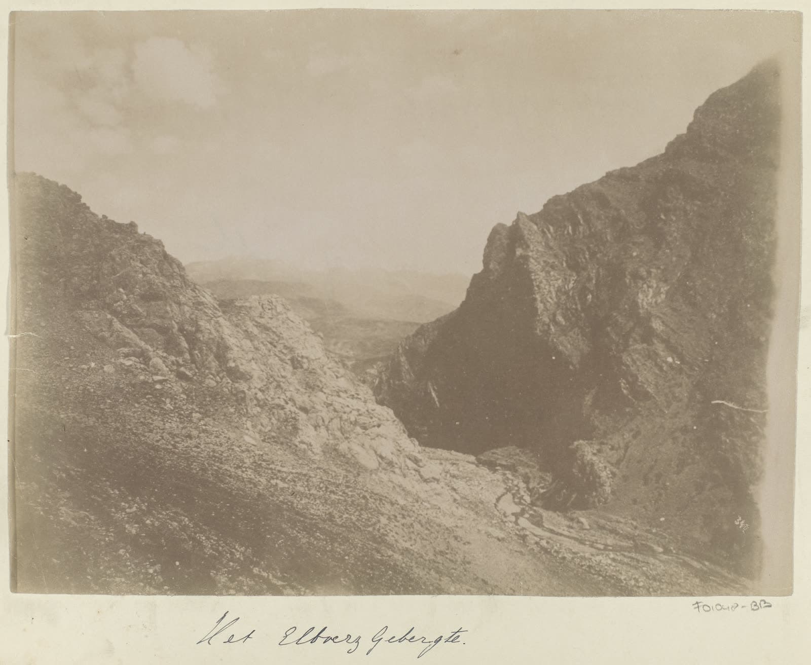 Gorge in the Alborz mountains