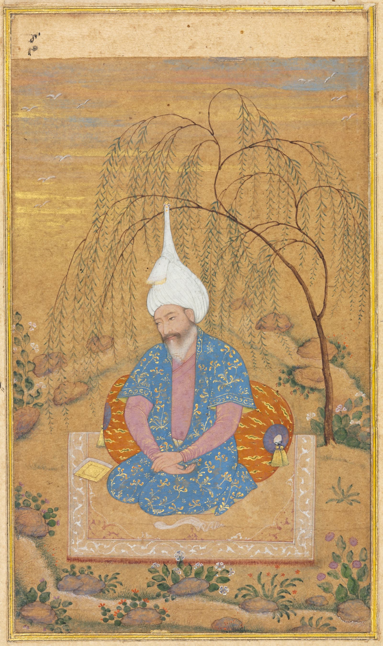 Shah Tahmasp I (1514-1576) Seated in a Landscape