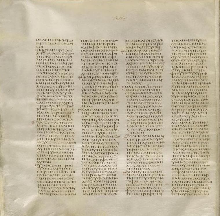 The Codex Sinaiticus