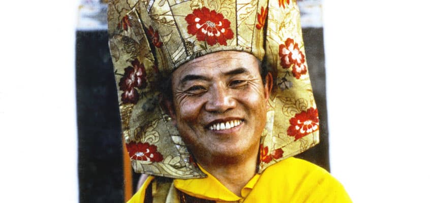 The Karmapa in the Gampopa hat