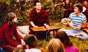 With Shamar Rinpoche at Rumtek