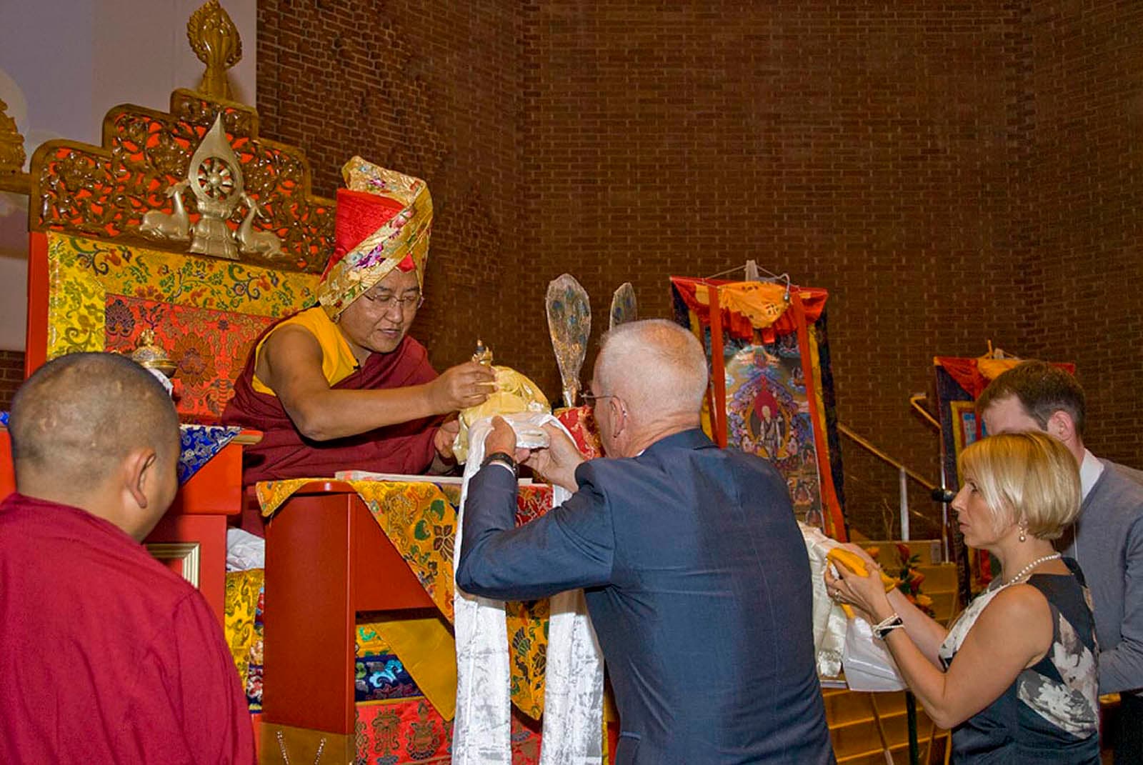 Offering to H.H. Sakya Trizin in London