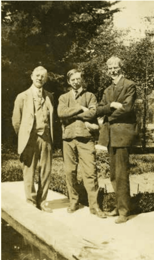 Channel Pickering Townsley, Richard E. Miller, and Benjamin C. Brown in 1917