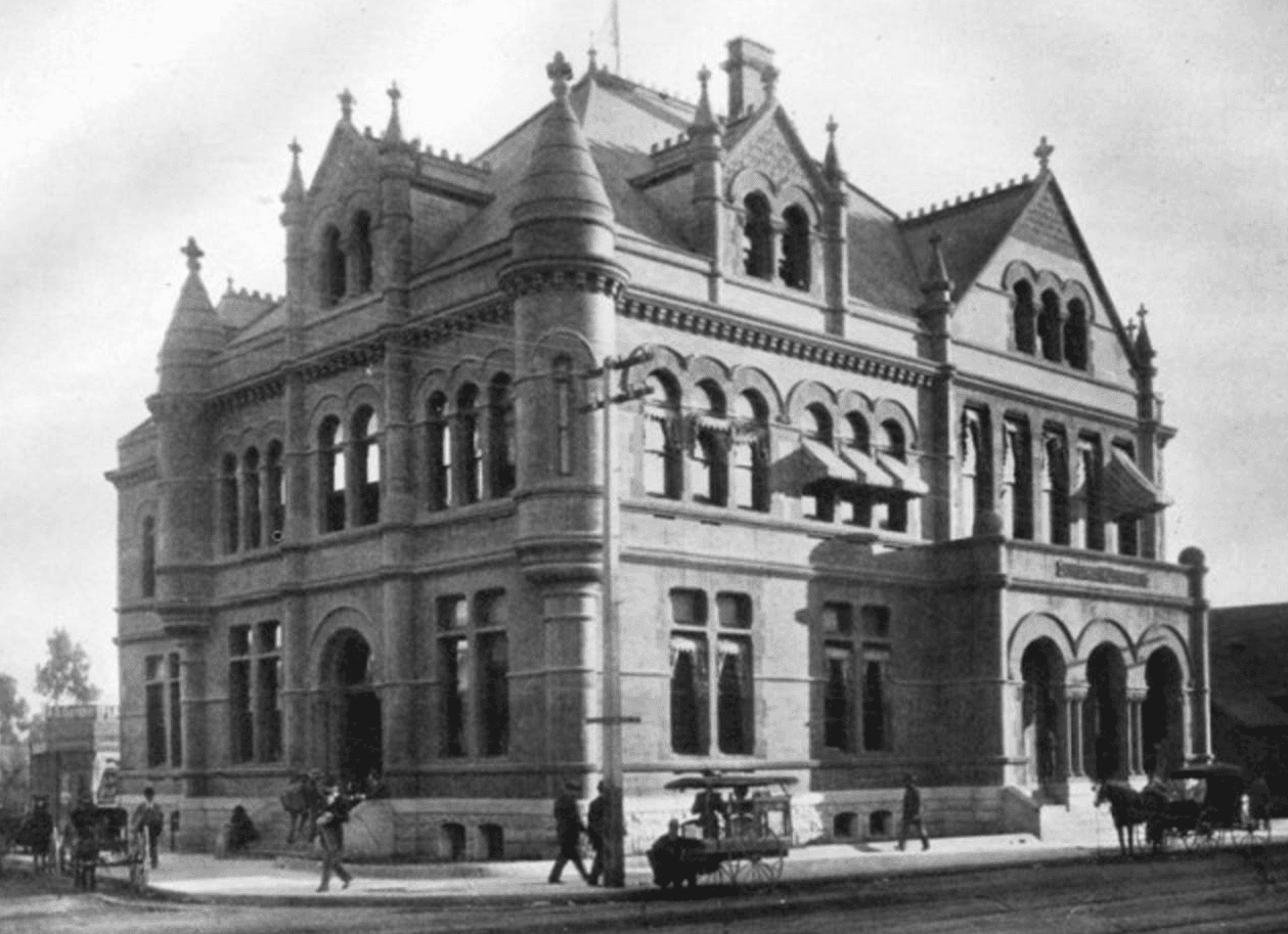 Main, SE corner of Winston, US Government Bldg 1893