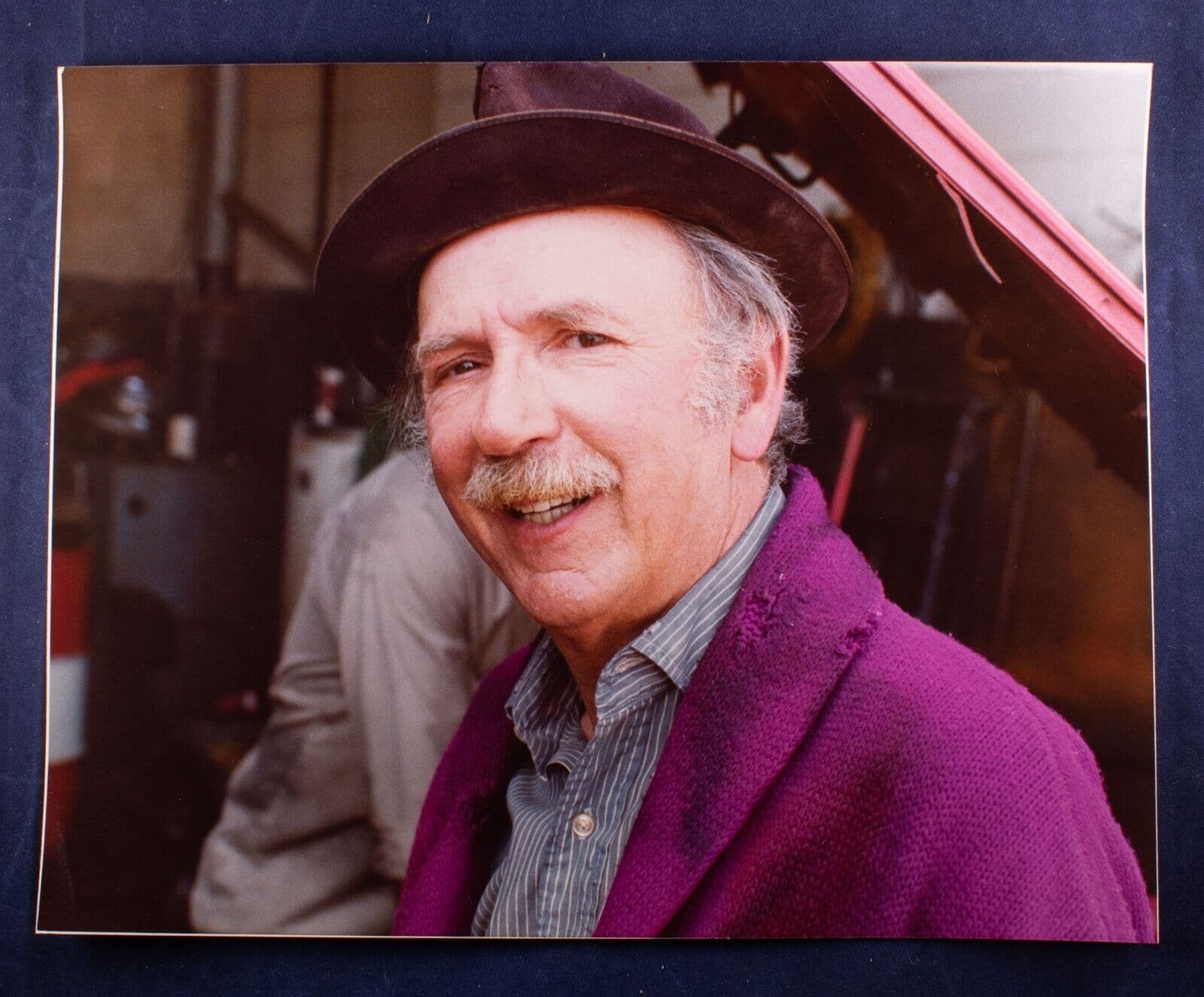 Jack Albertson on the set of "Chico and the Man"