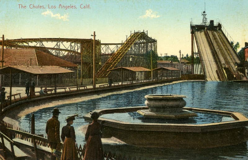 Chutes, a color postcard