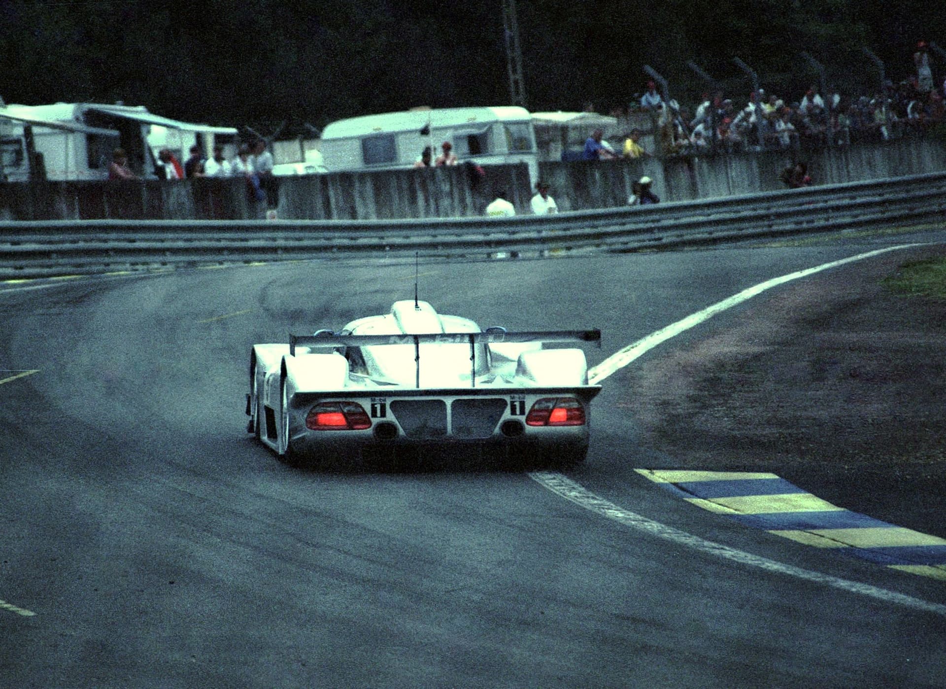 The CLR Le Mans flips