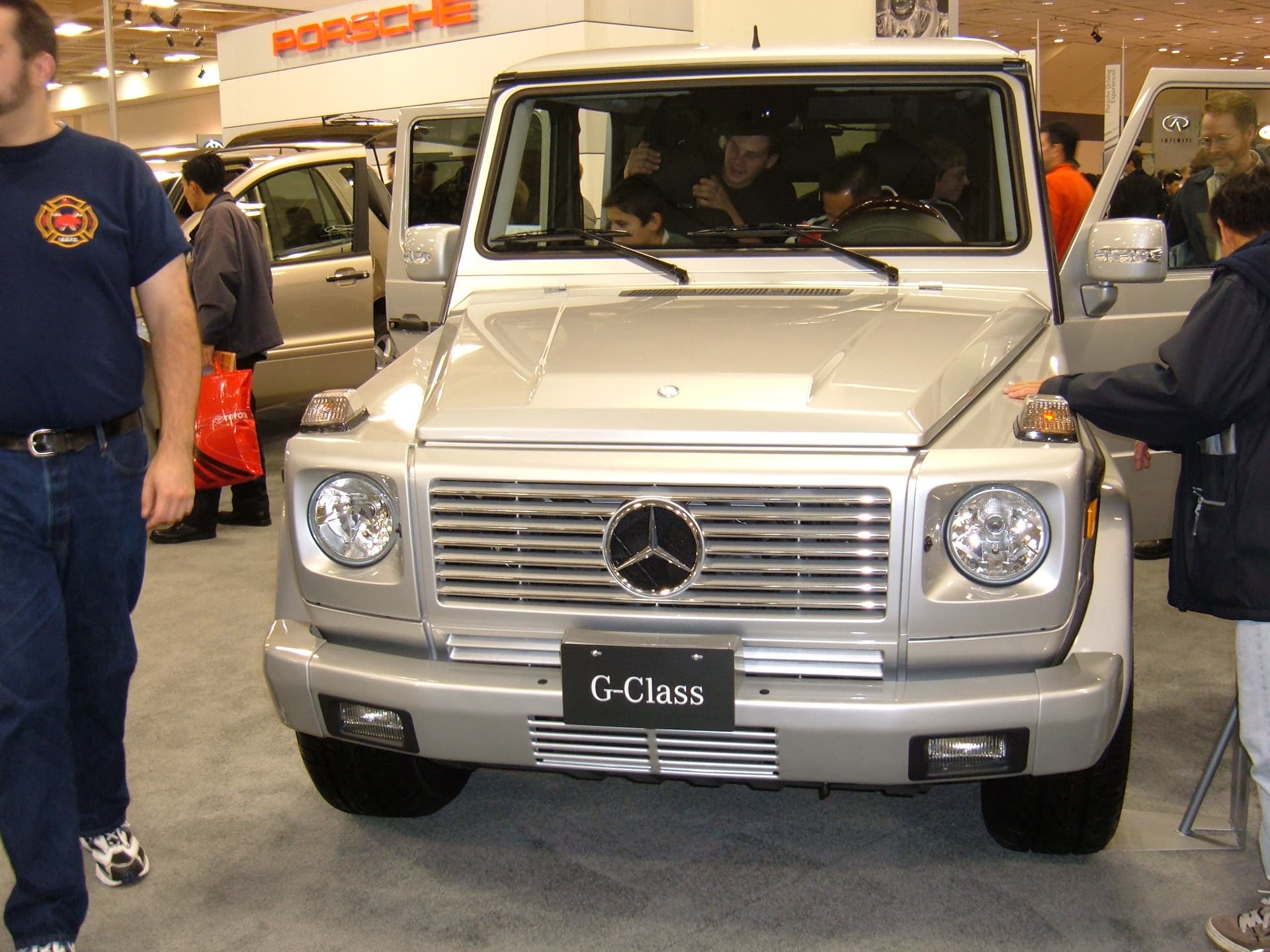 A 2005 G-Class on the show stand