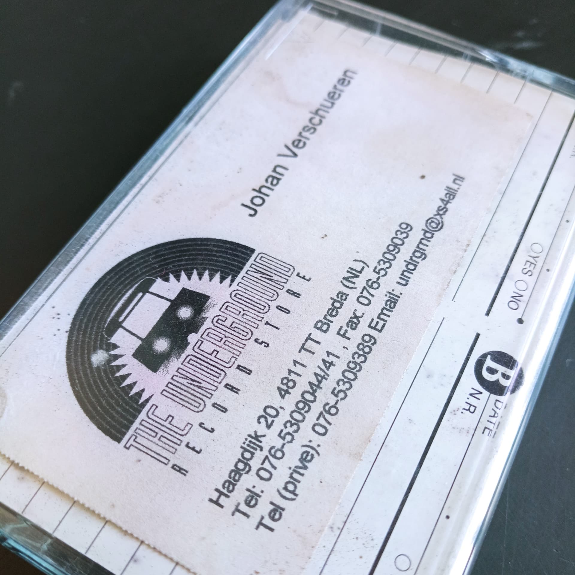 DJ Johan — Underground Record Store tape