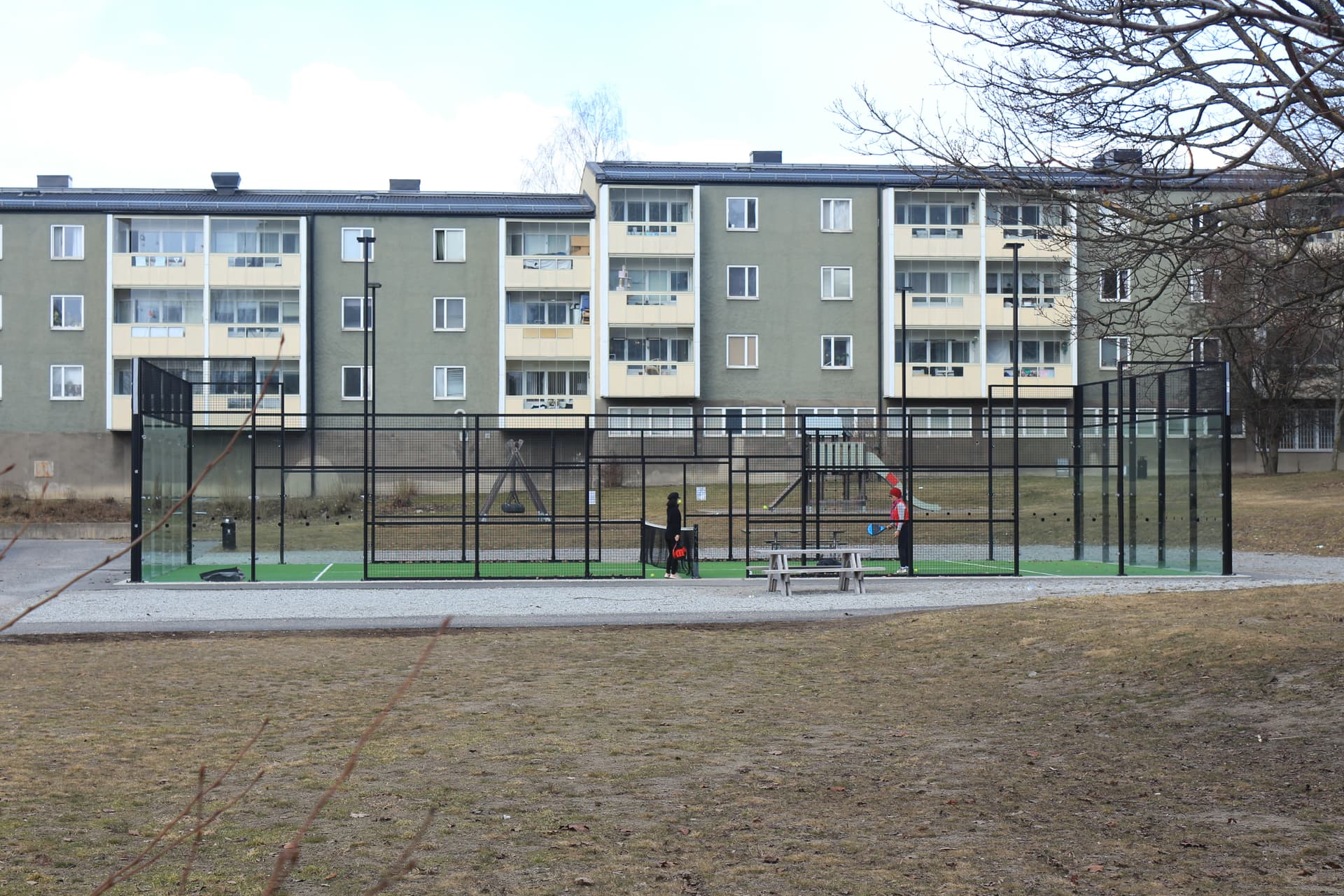 Padel court in Solna, Sweden, 2021