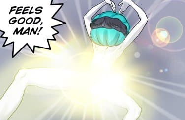 Gaia Online's "feels good man" manga panel