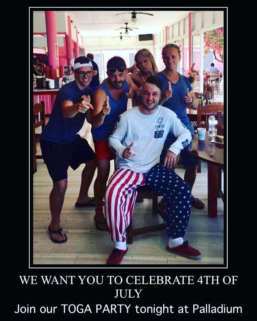 Come Celebrate Independence Day with us at Palladium Nightclub for our July 4th TOGA…