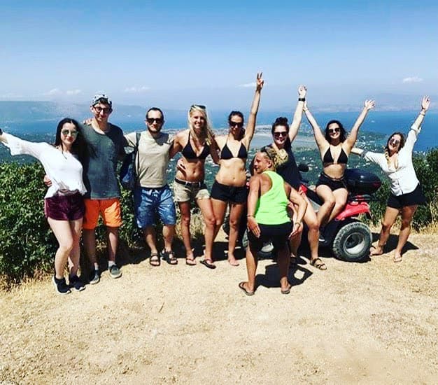 From the turquoise sea to the top of the mountains, exploring the island on our Quad…