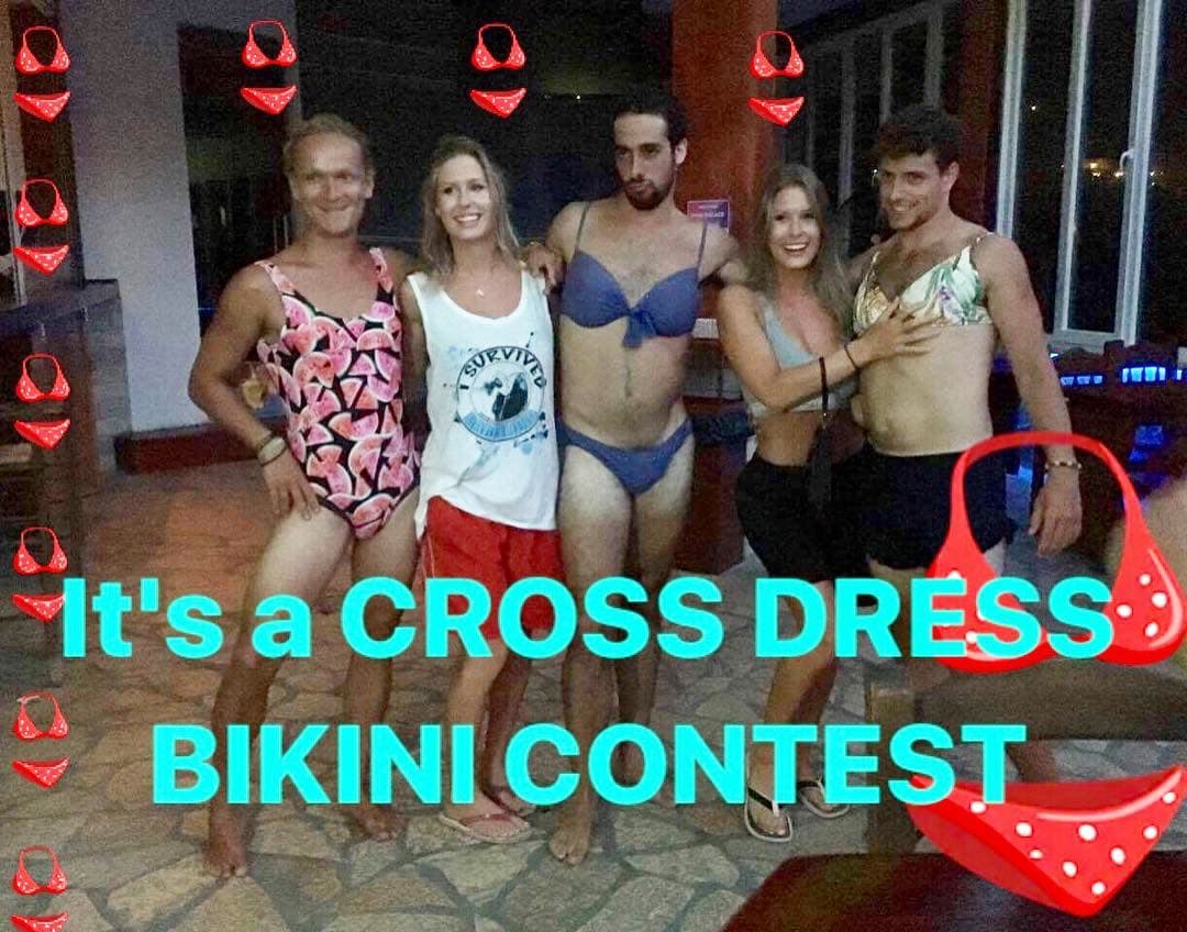 Last night's "Cross Dress Bikini Contest" sure was entertaining!