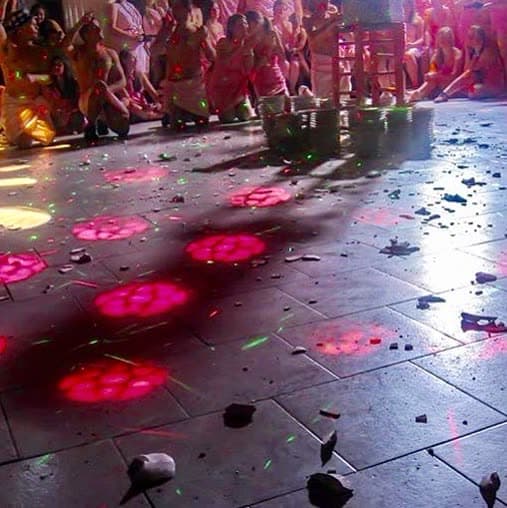When the dance floor is sticky from Ouzo and covered in broken plates, we say "That…