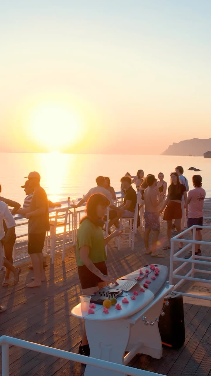 The Ionian at sunset is already something.