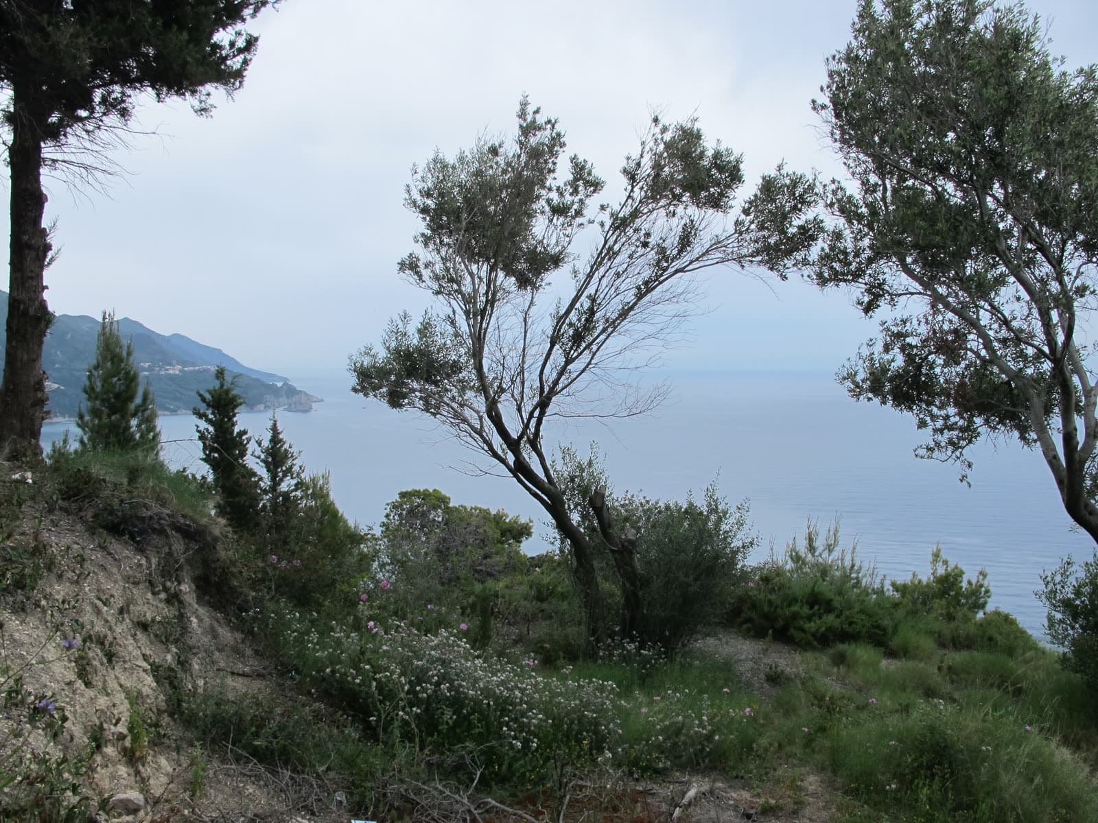 Coastline seen from the clifftop at Cape Aerostatos (3 of 3)