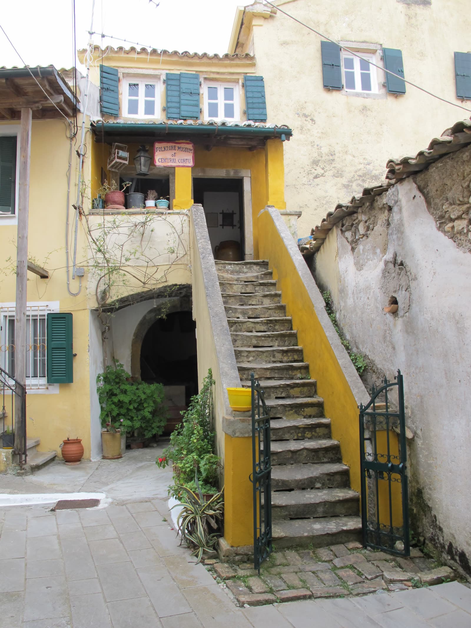Entrance to the Folklore Museum of Central Corfu at Sinarades