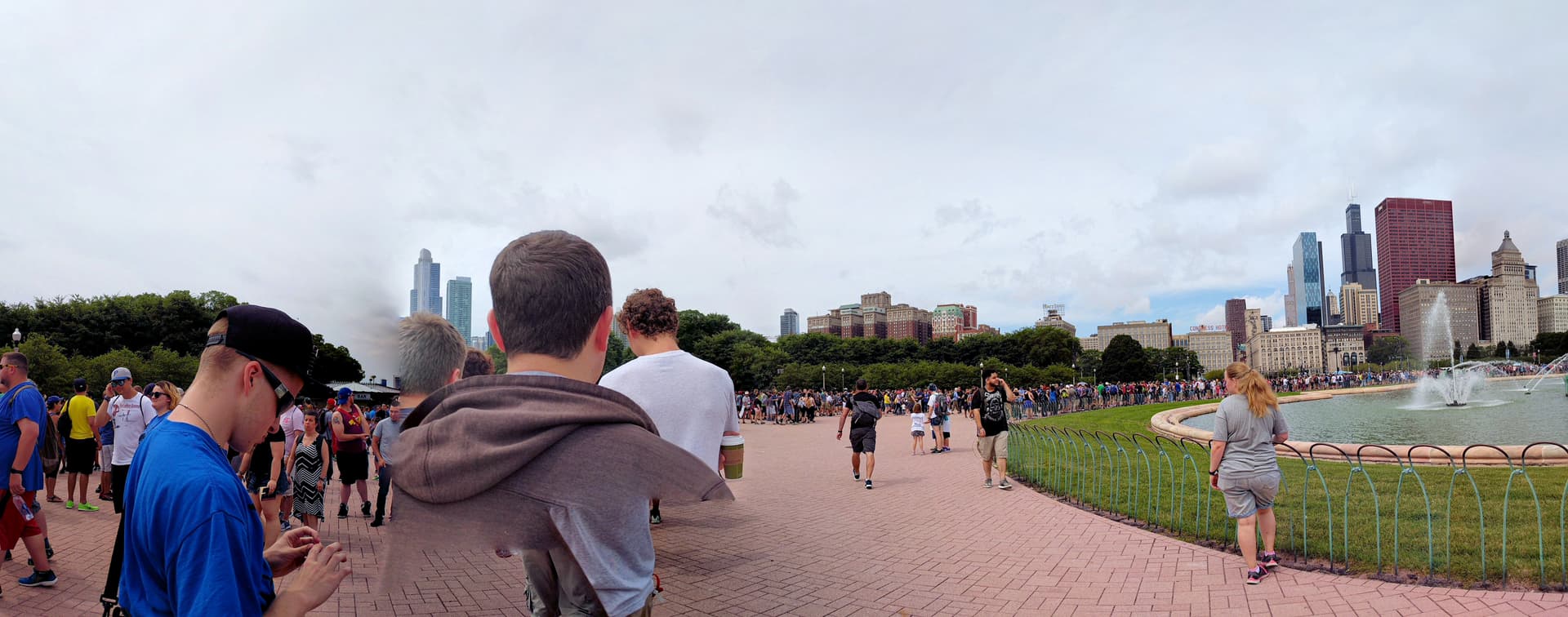 Grant Park panorama, GO Fest 2017