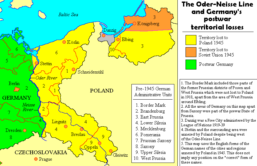 Polish Borders Shifted West