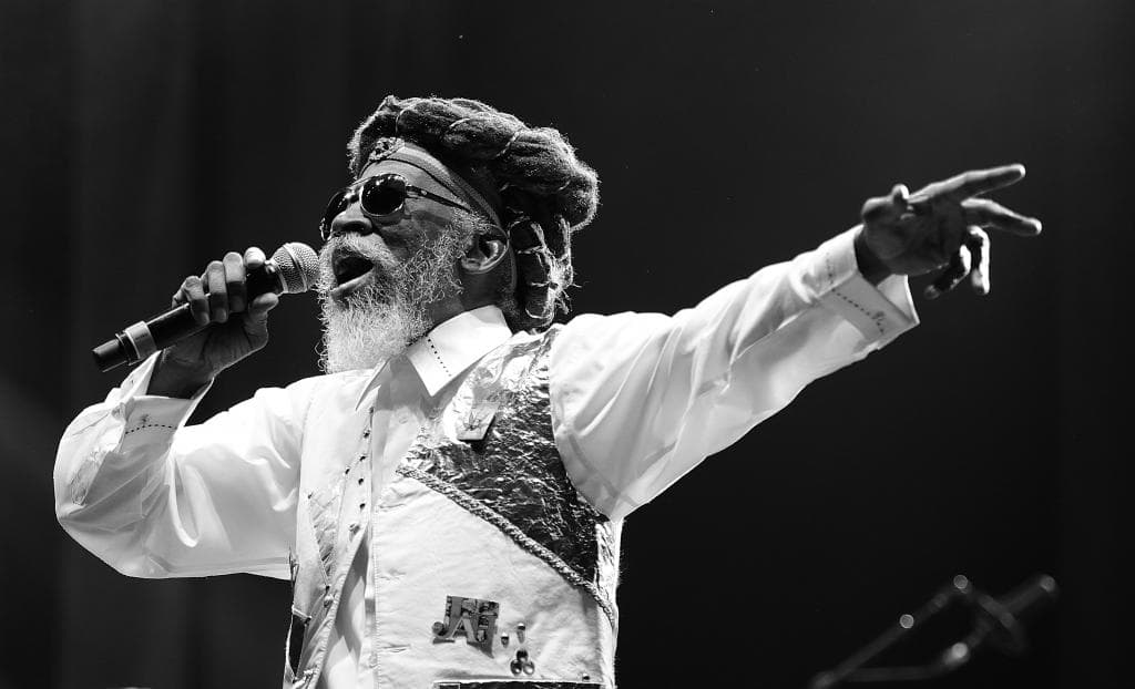 Bunny Wailer in concert at Reggae Geel, Belgium. August 1, 2014. Picture by Peter Verwimp.