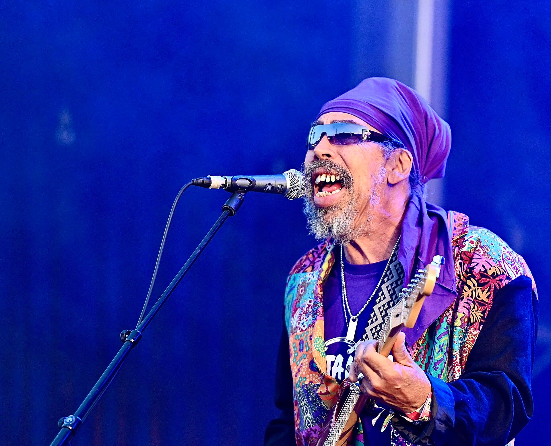 Stephen "Cat" Coore of Third World performing at Reggae Geel 2022