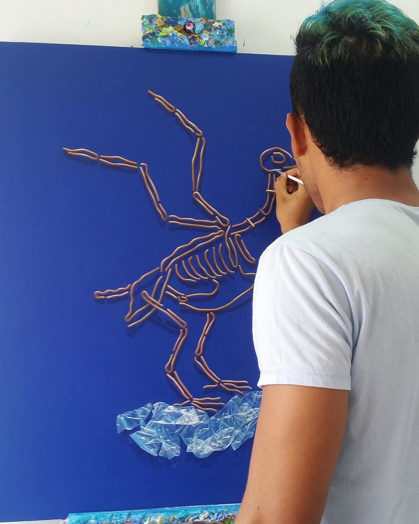 Domingo disfrutando del arte Preparando para Expo internacional