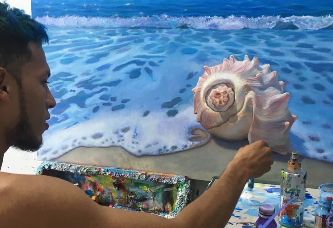 Siguiendo el homenaje al océano les comparto esta obra realizada hace un par de meses. (2 of 2)