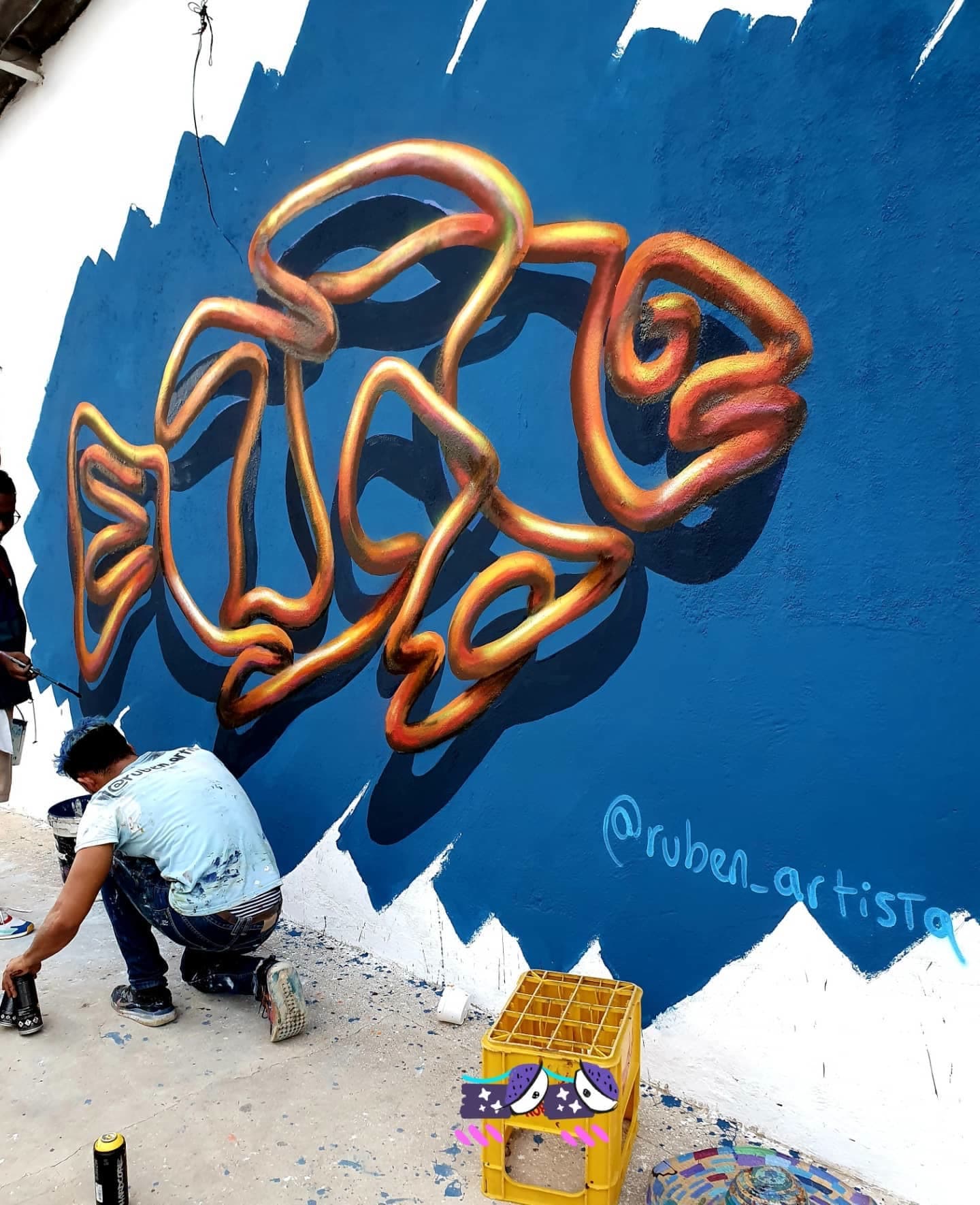 Hoy pintando por ahi con @mguel_art @montana_colors @fundacionpintuco (1 of 2)