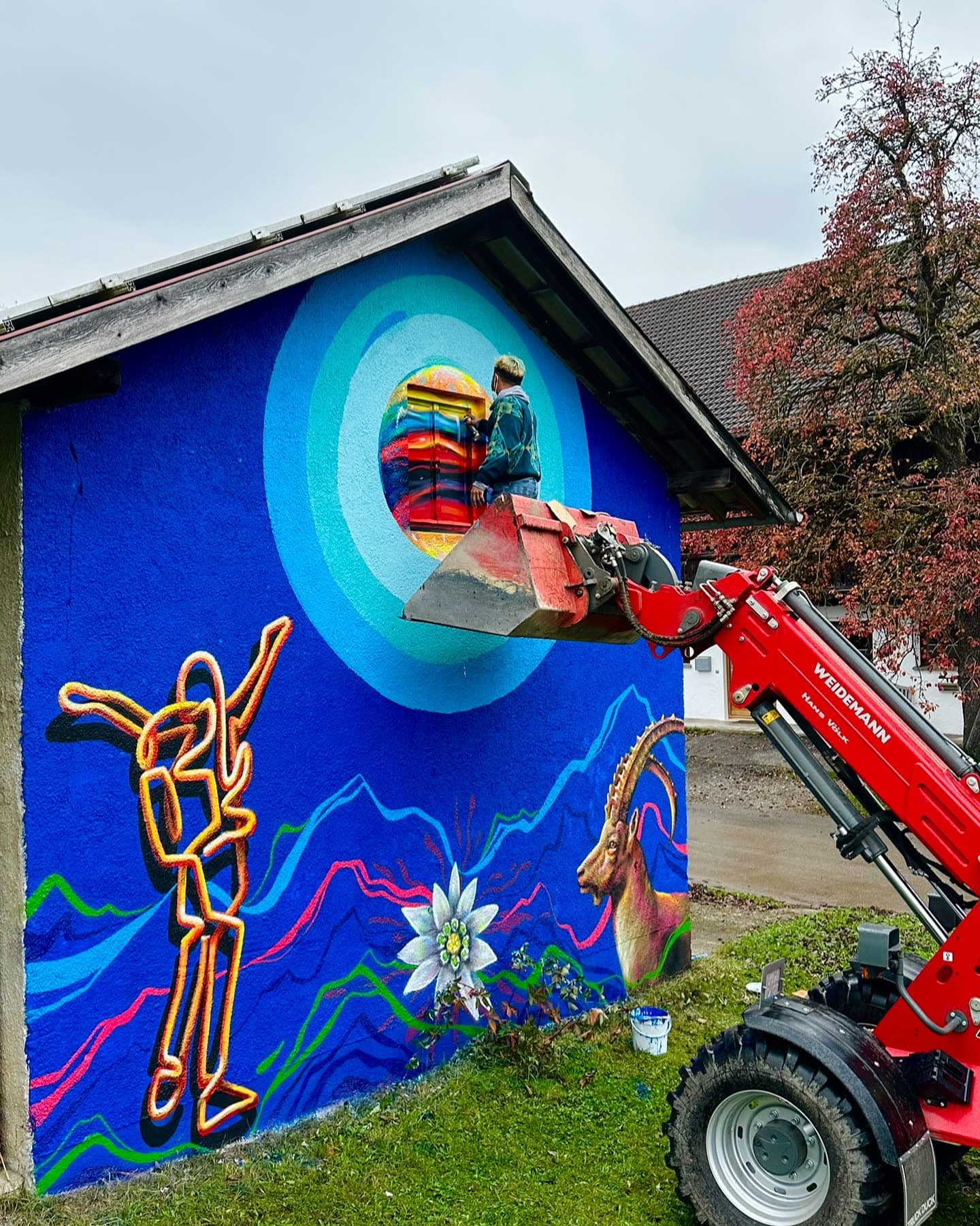leaving some colour in the german alps.