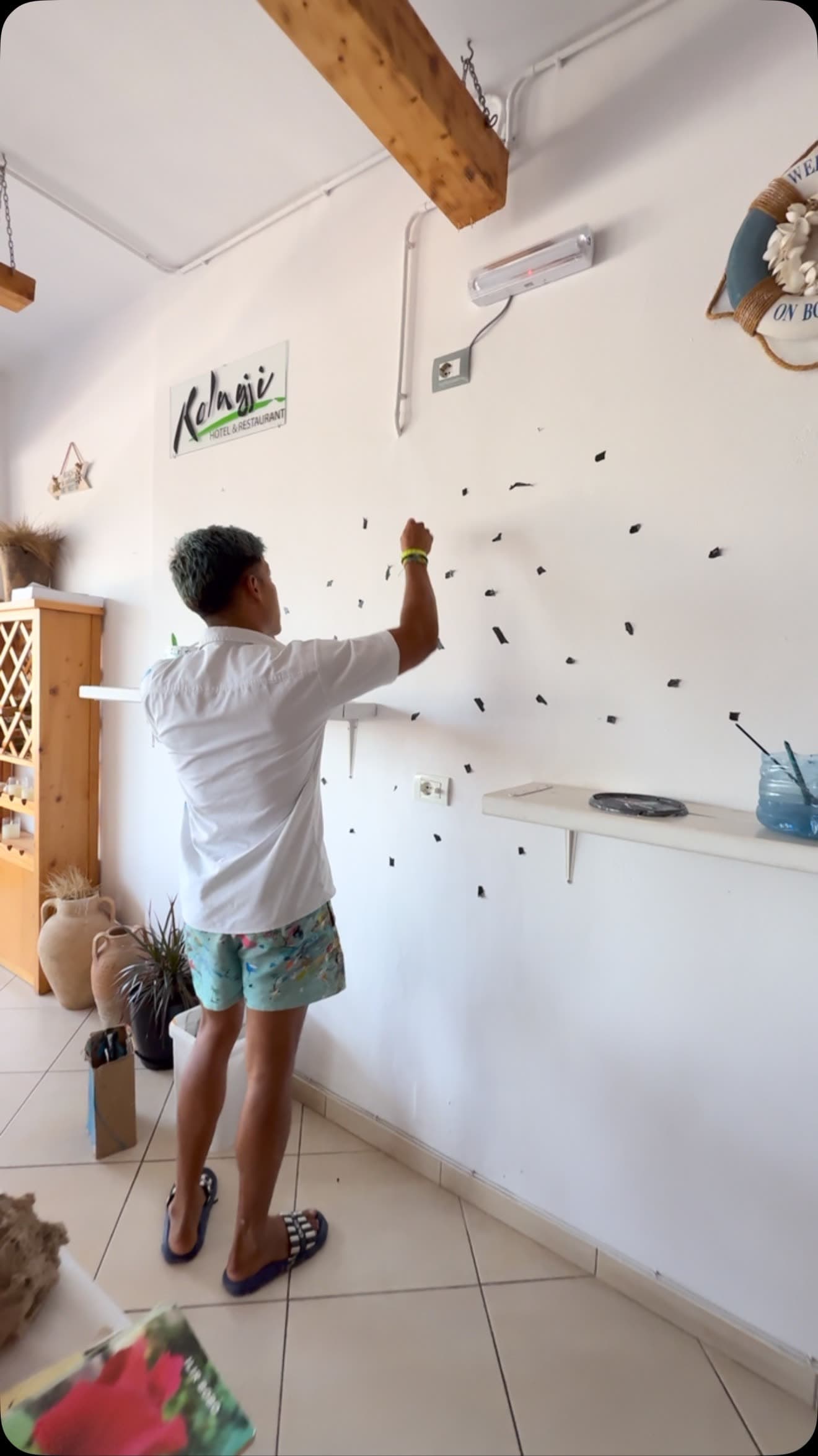 Meet Rubin from Colombia the talented artist who brought color and life to Restaurant…