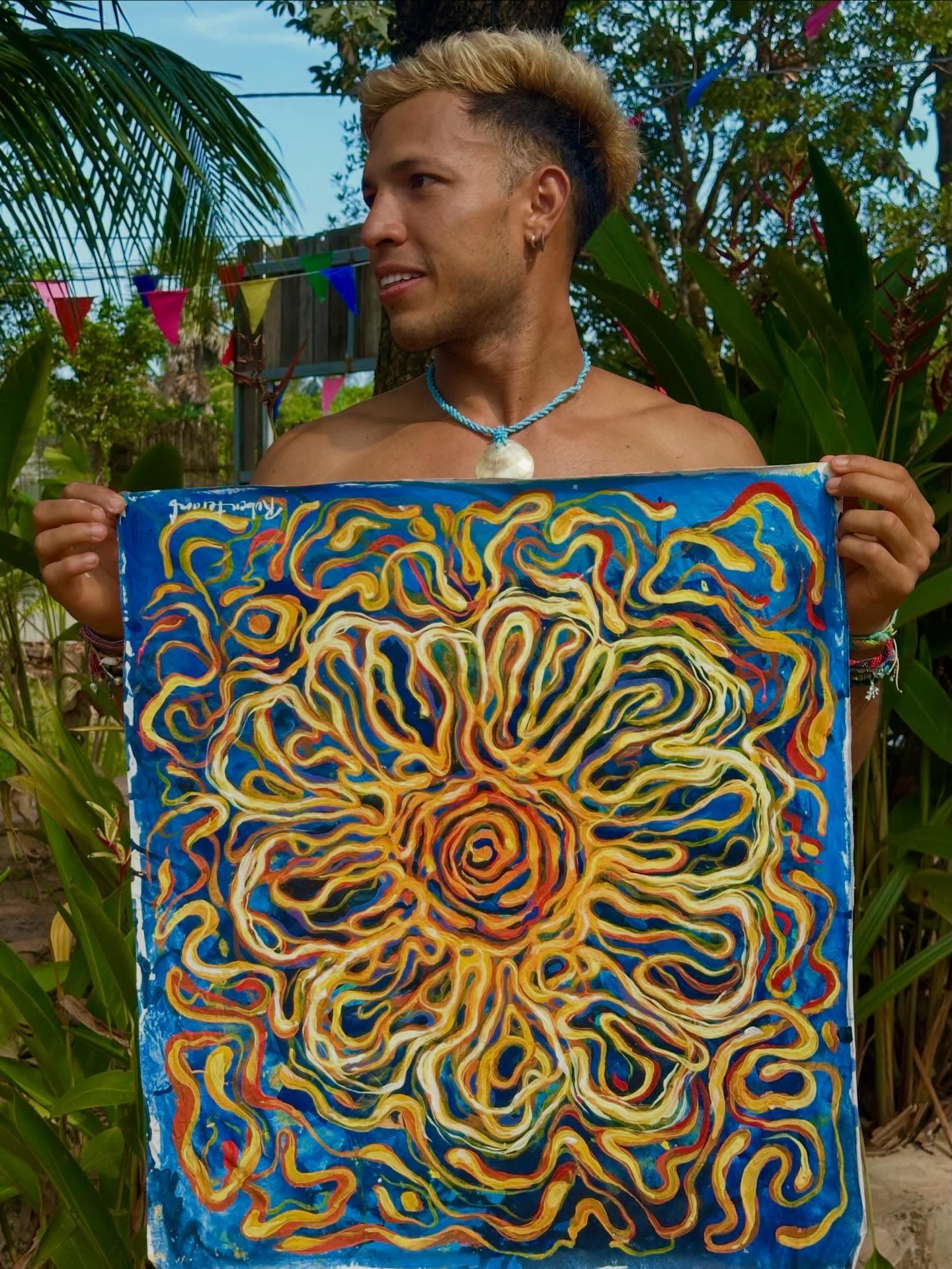 Una tarde de pintura en Cambodia fluyendo atraves del color y las energías. (3 of 3)