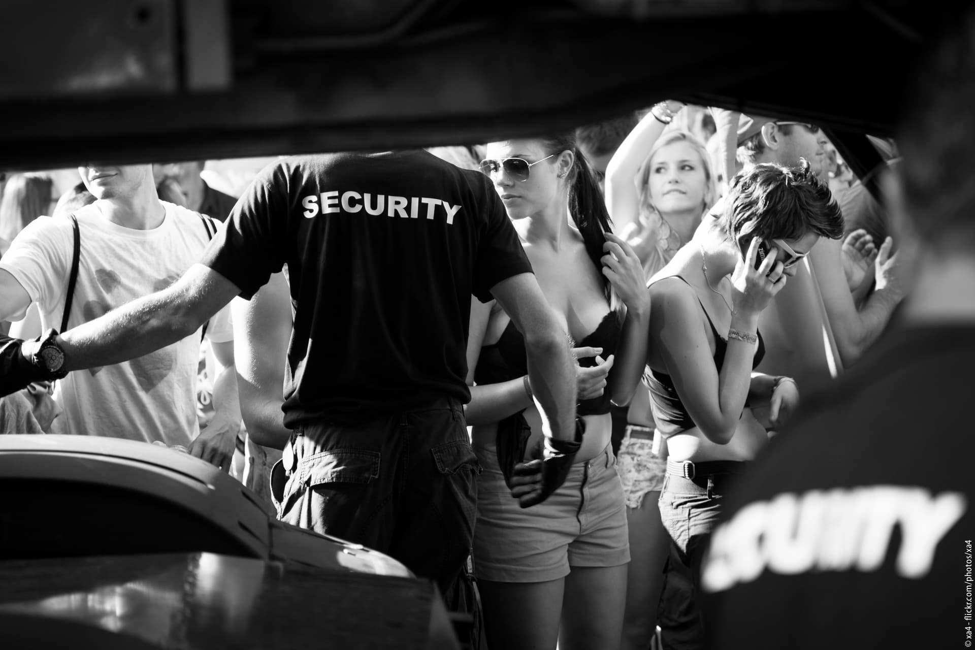 Security staff in the crowd, Street Parade 2012