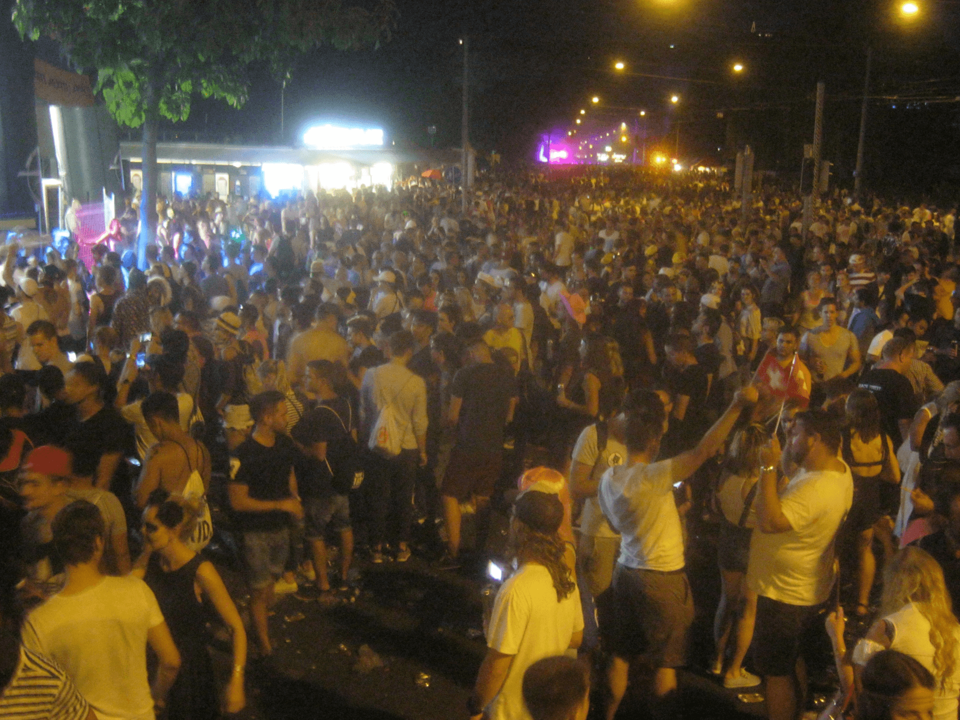 The route at night, Street Parade 2016