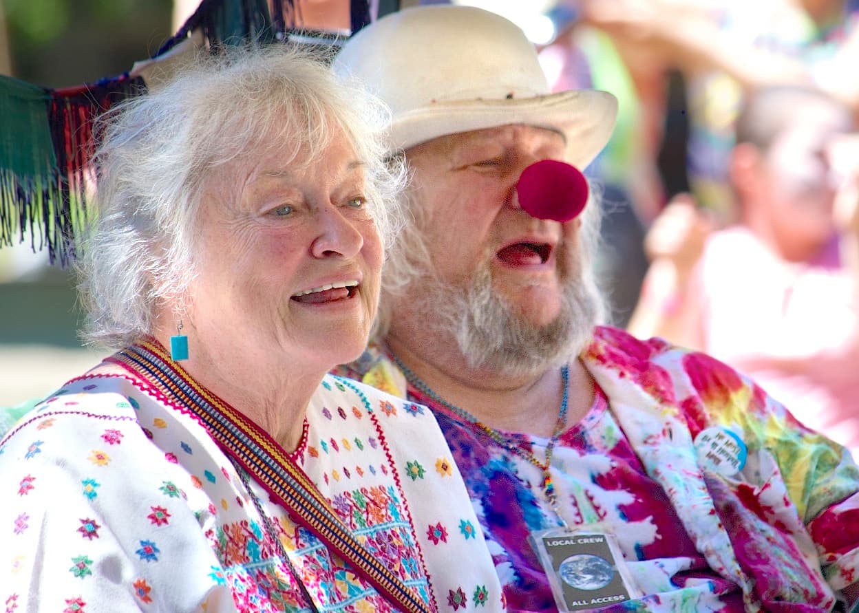 Wavy Gravy and Jahanara Romney