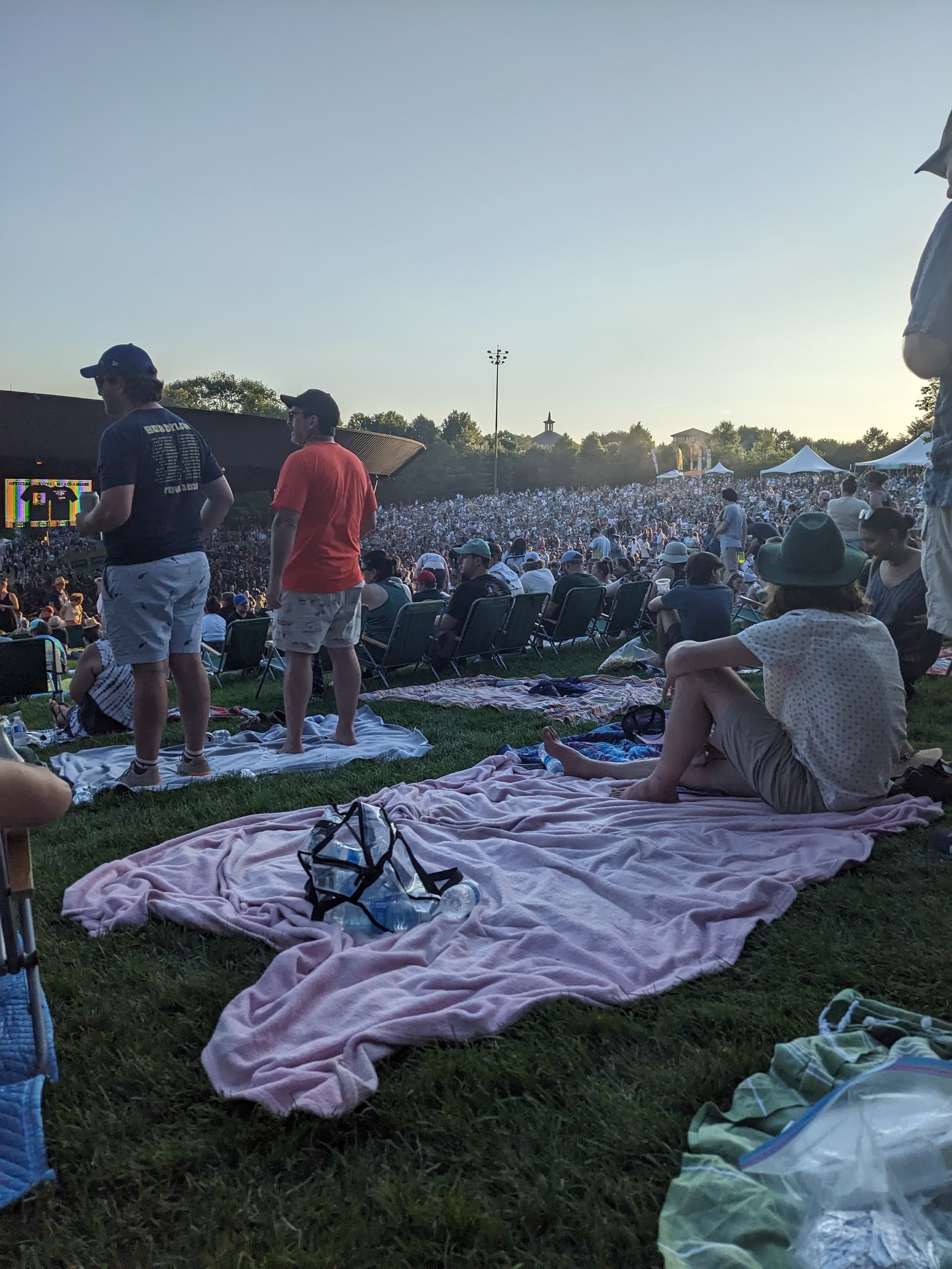 A festival crowd at Bethel Woods, 2024