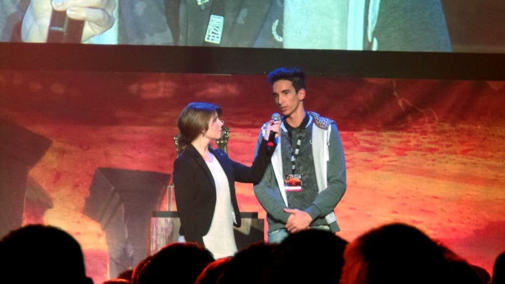 A competitor interviewed
