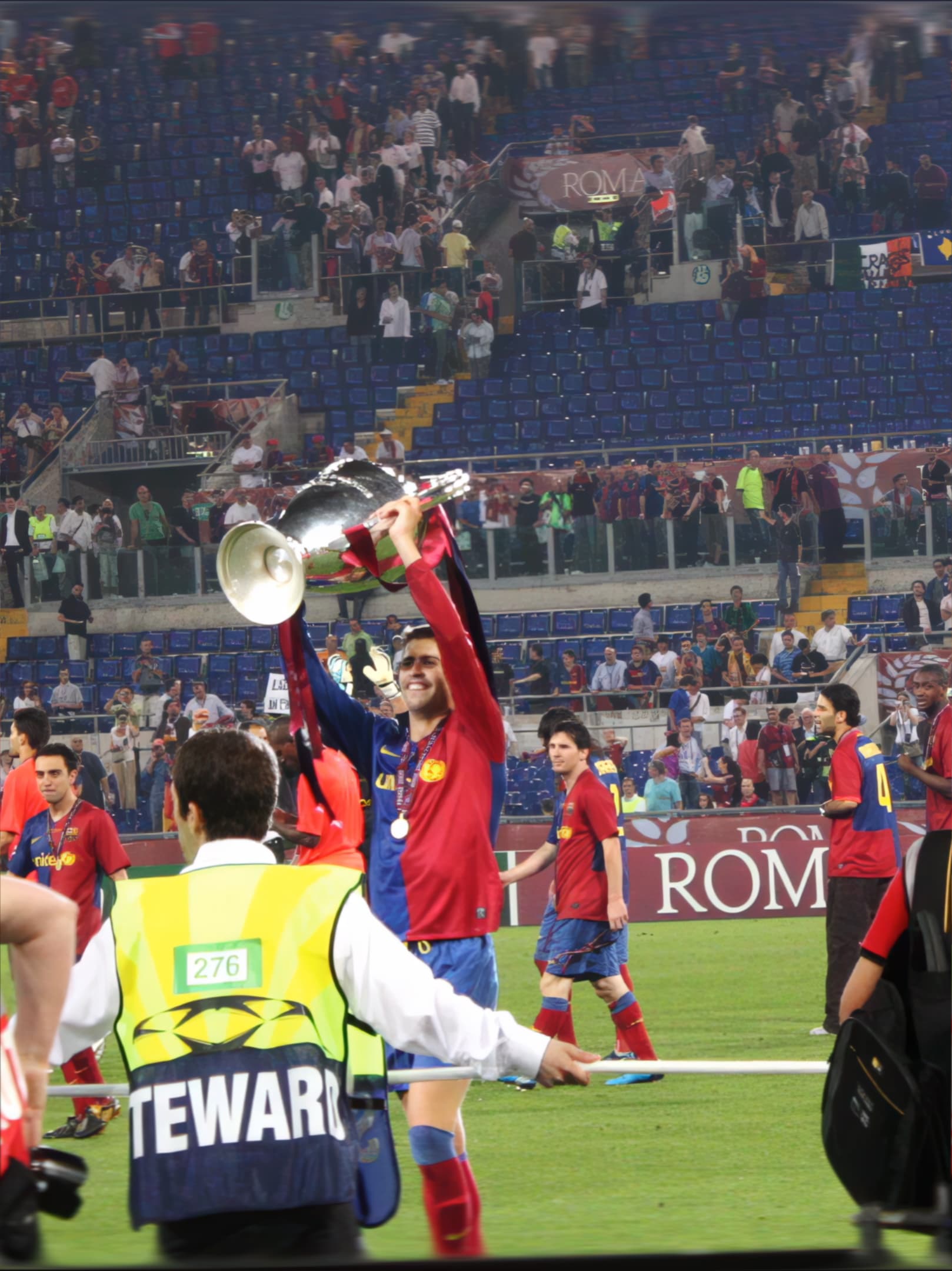 Celebrando la Copa de Campeones 2008 09 Cropped