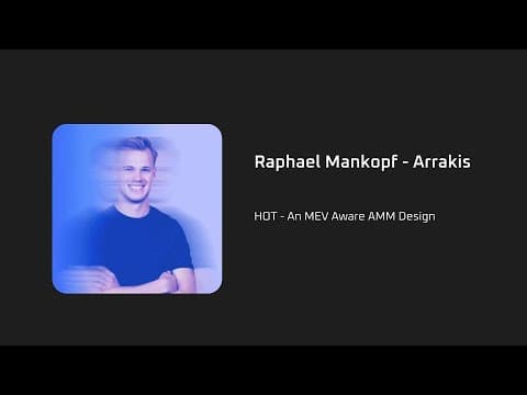 HOT - An MEV Aware AMM Design - Raphael Mankopf