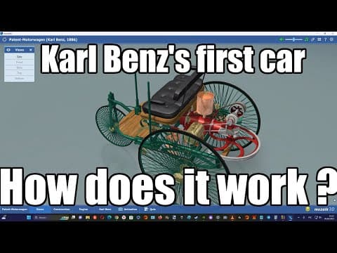 How the first car in the world of Karl Benz works?