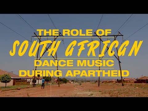 The role of South African dance music under apartheid