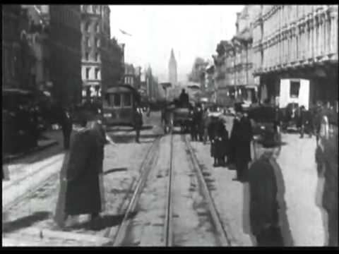 San Francisco Market St 1906 Streetcar Video.flv