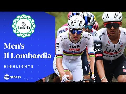 HISTORY IS MADE! 🐐 | 2025 Men's Il Lombardia Race Highlights | TNT Sports Cycling