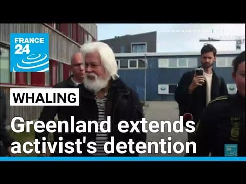Greenland court extends detention of anti-whaling activist Watson • FRANCE 24 English