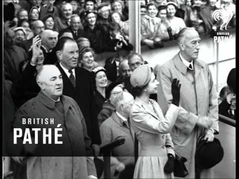 Southern Cross launch ceremony, 1954
