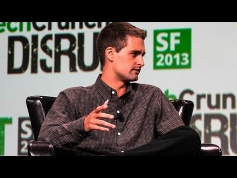 Snapchat Founder On Making Messages Disappear | Disrupt SF 2013