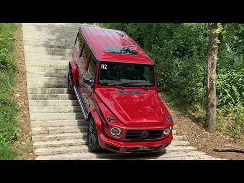 Water wading, stairs and mud in a G 500