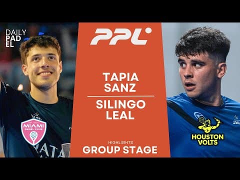 VERY STRONG COUPLE! | Tapia/Sanz VS Silingo/Leal | Padel Pro League | New York | Highli…